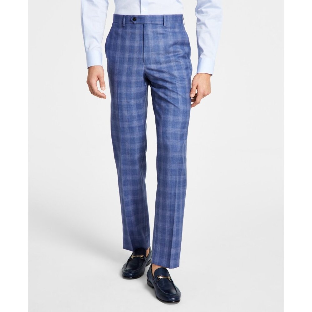 Lauren Ralph Lauren Men's Classic-Fit UltraFlex Stretch Blue Plaid NWT